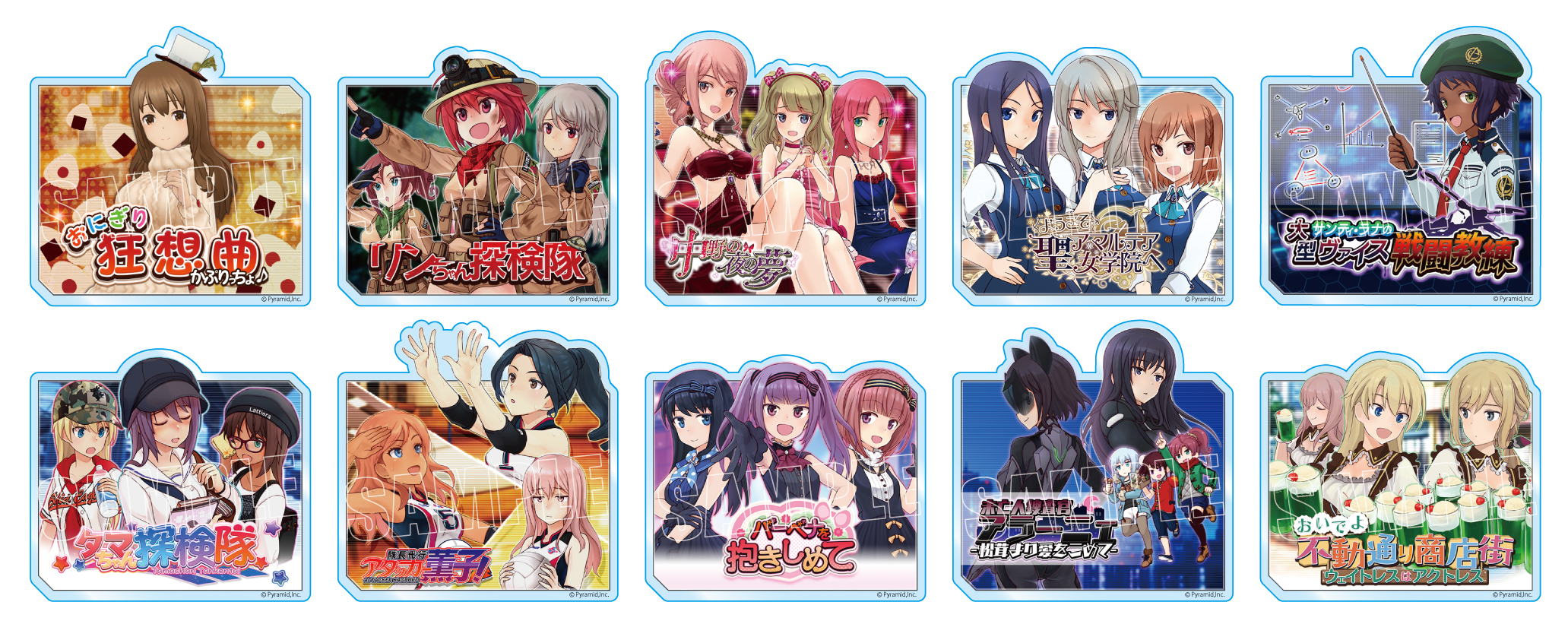 アクリルバッジスタンド Vol.1 全10種｜雑貨｜関連商品カタログ 